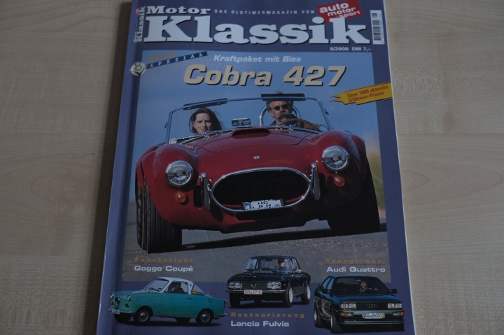 Deckblatt Motor Klassik (08/2000)